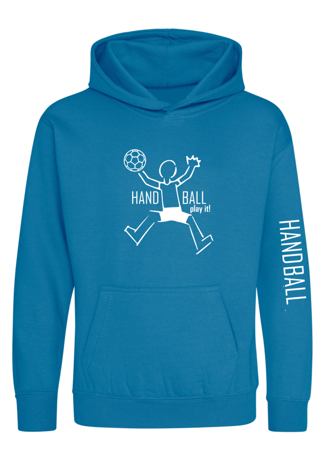 Handball Hoodie Play it Kids türkis