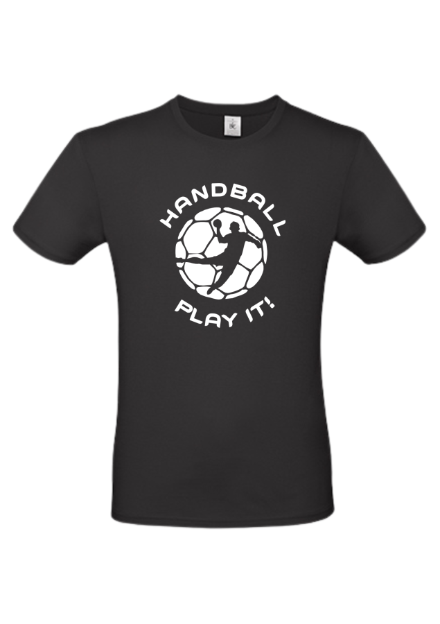 T-Shirt Handball Play it Men schwarz