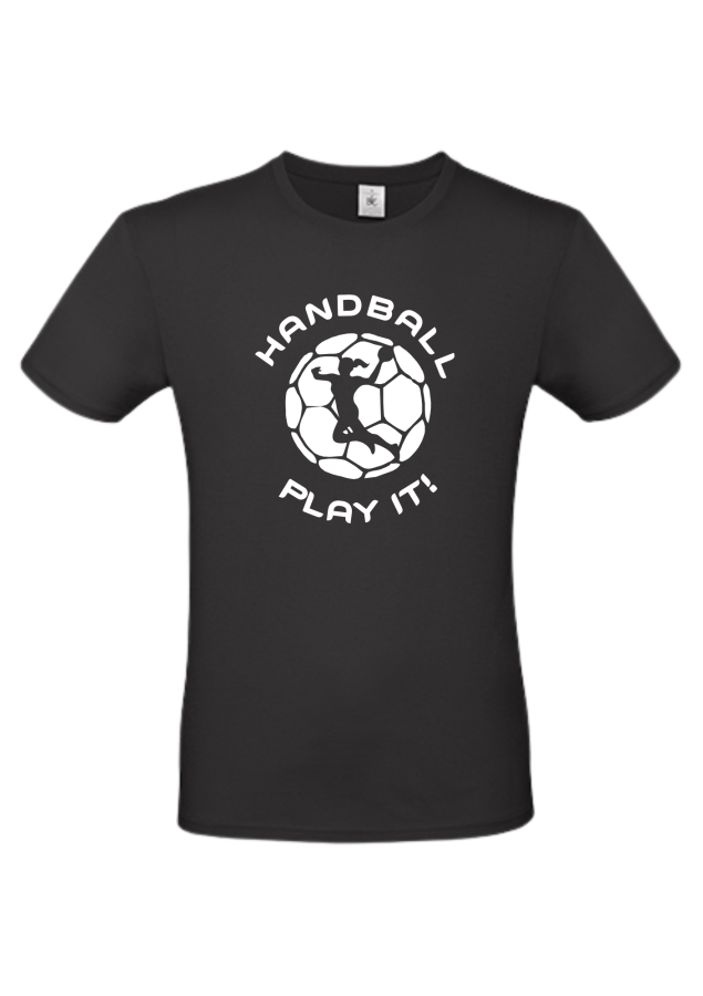 T-Shirt Handball Play it Woman schwarz
