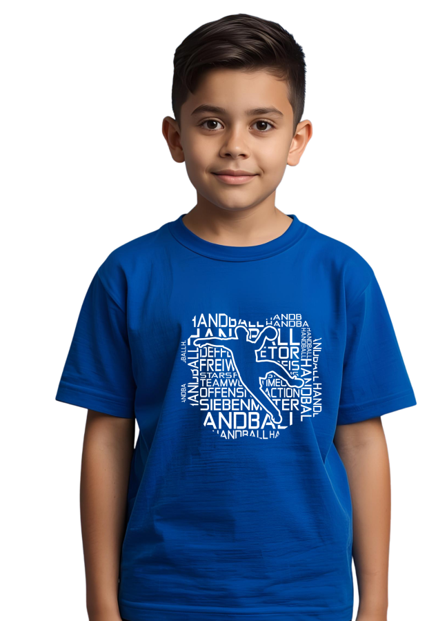 T-Shirt Handball Words Men royal
