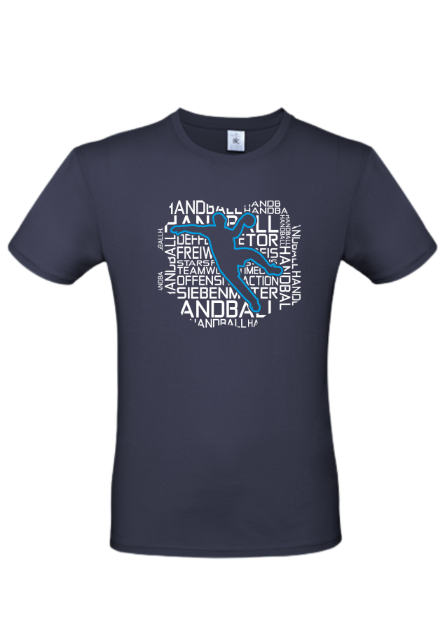 T-Shirt Handball Words Men marine
