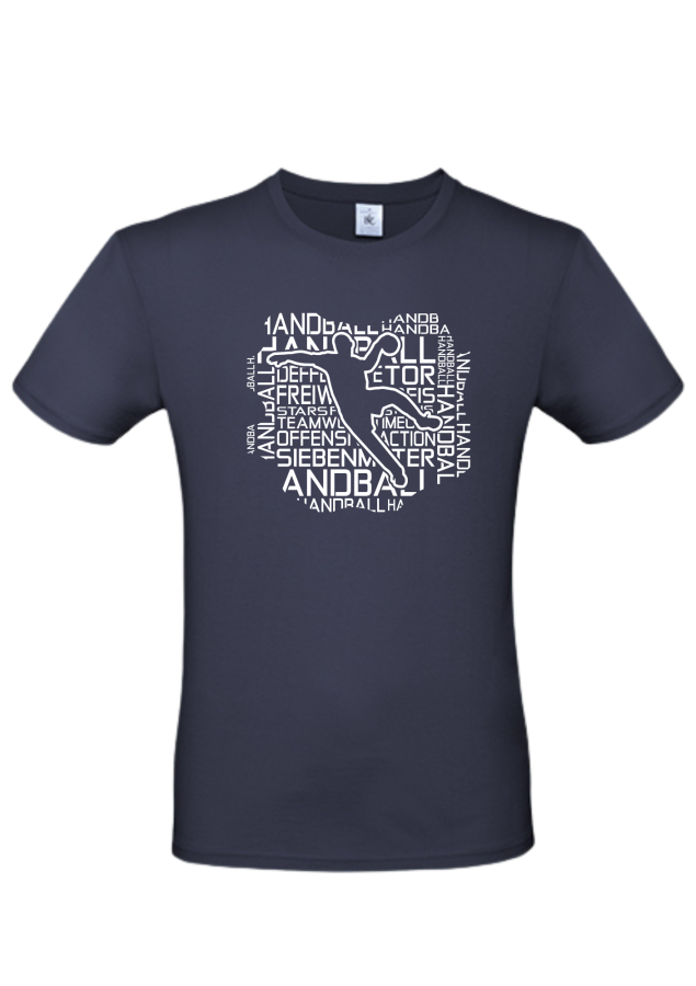 T-Shirt Handball Words Men marine