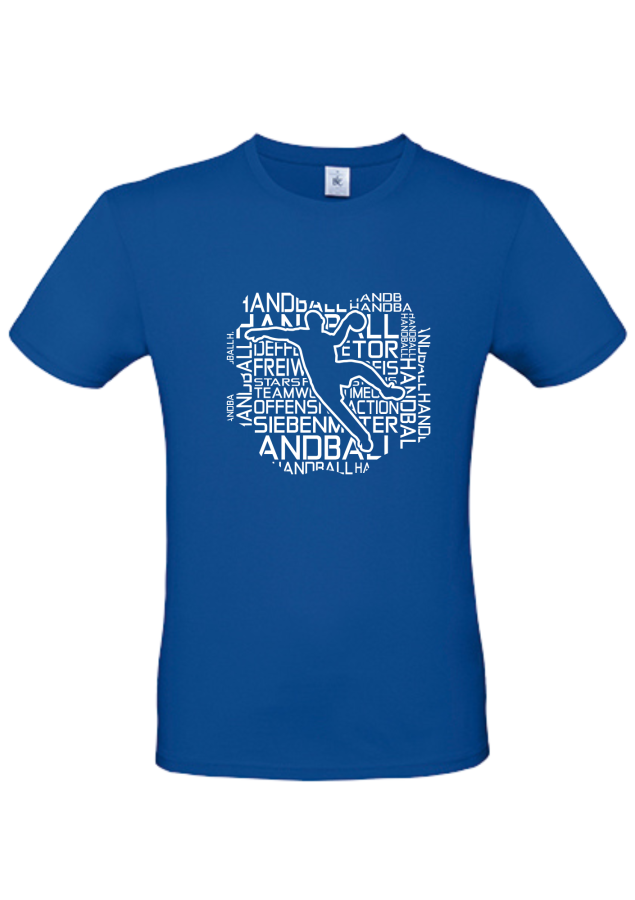 T-Shirt Handball Words Men royal