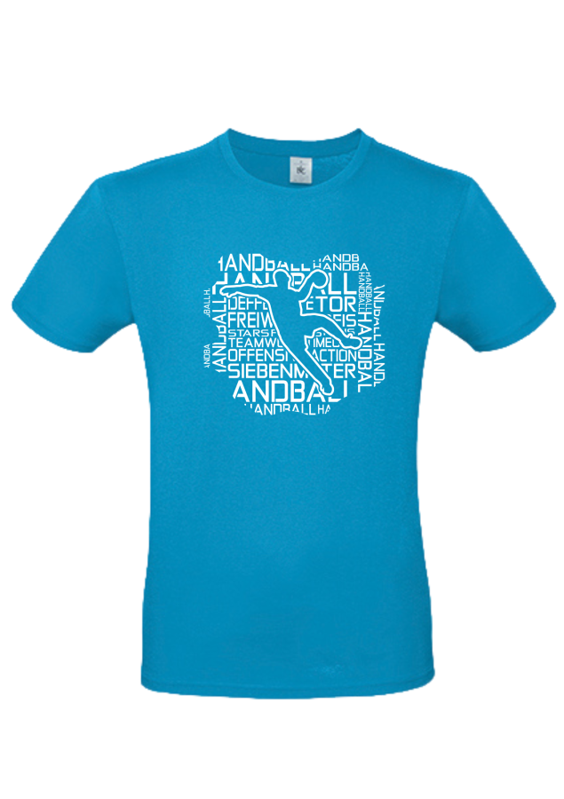 T-Shirt Handball Words Men türkis