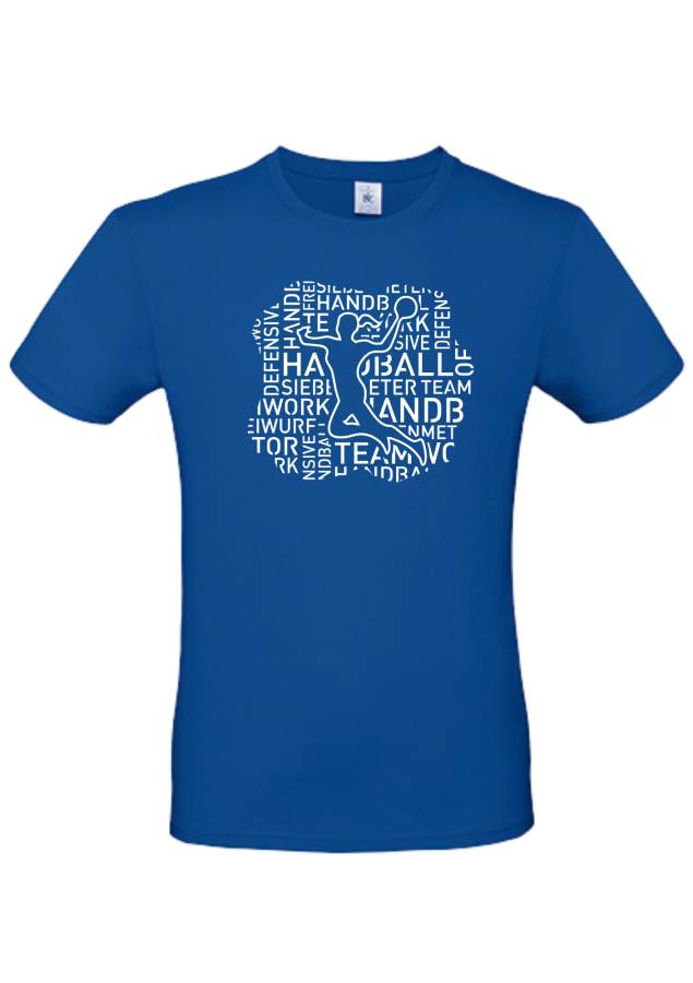 T-Shirt Handball Words Woman royal