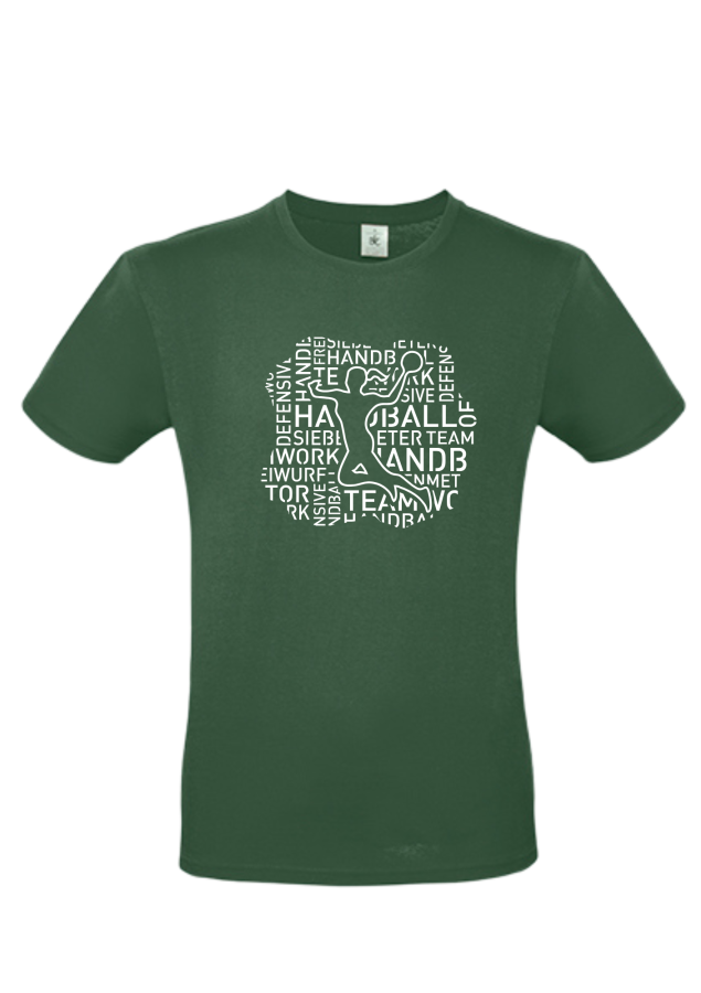 T-Shirt Handball Words Woman tanne