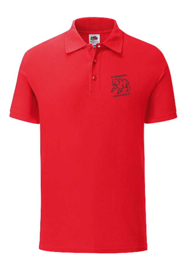 Poloshirt rot 2.Kompanie Leteln