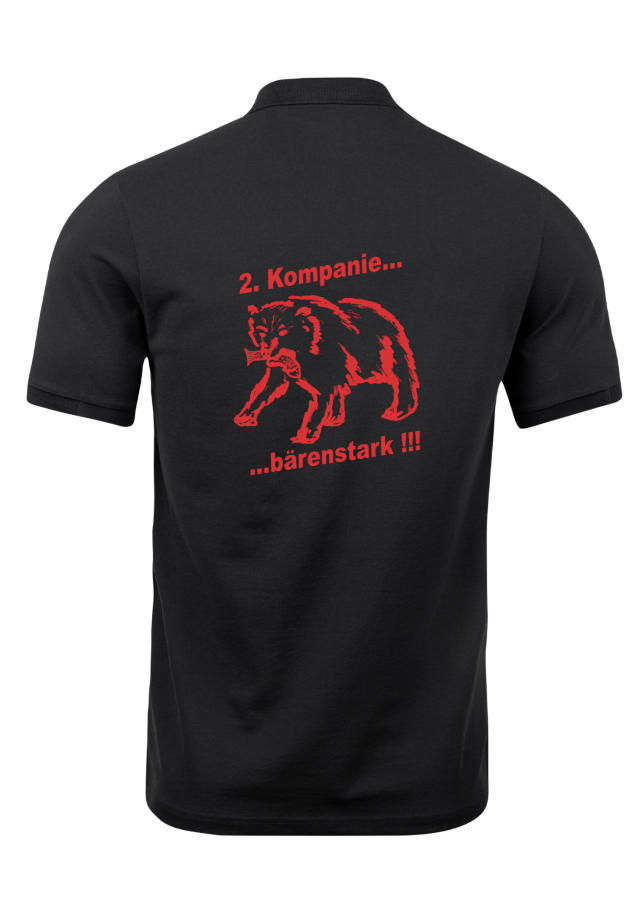 Poloshirt schwarz 2.Kompanie Leteln
