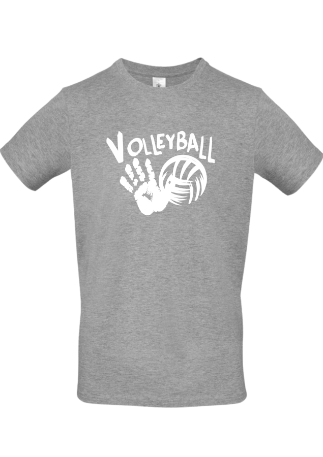 T-Shirt Volleyball Match 1 hellgrau meliert