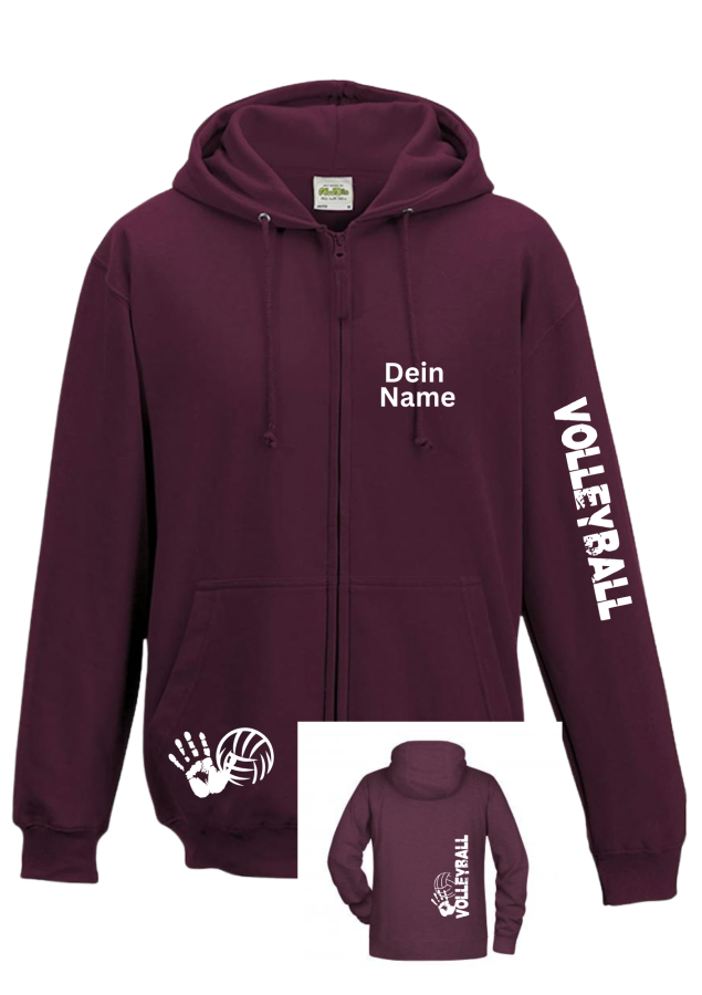 Volleyballjacke Match 2 burgund