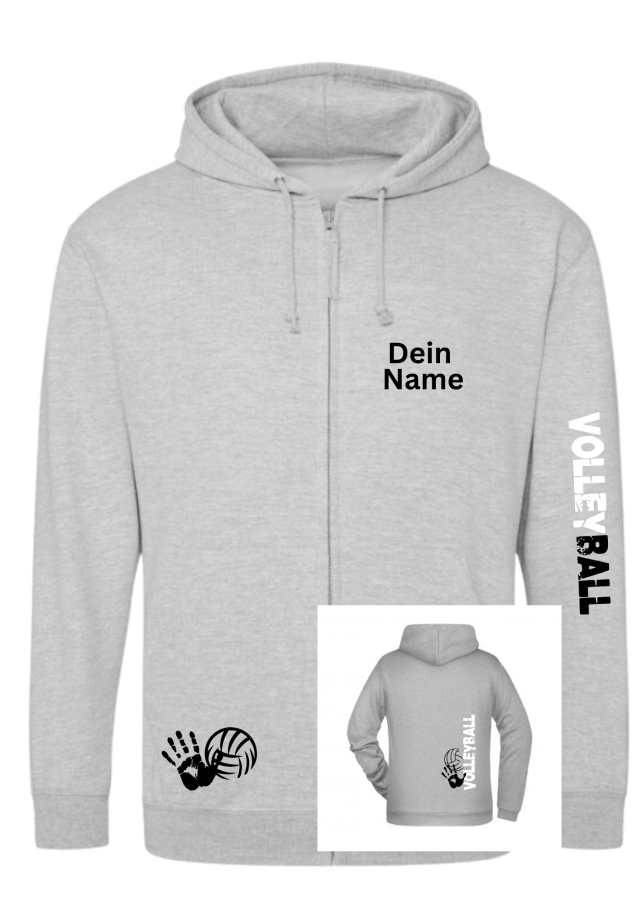 Volleyballjacke Match 2 hellgrau meliert