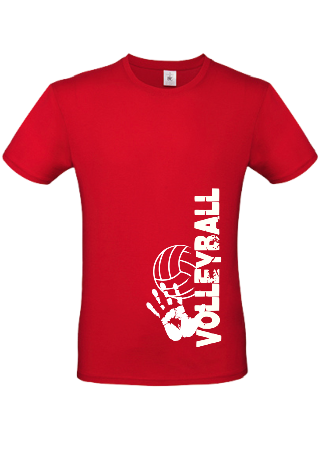 T-Shirt Volleyball Match 2 rot
