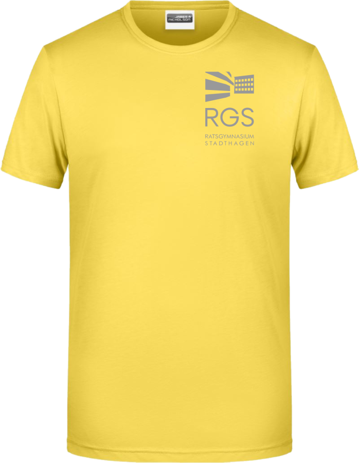 RGS Bio Herren Gelb Druck Hellgrau