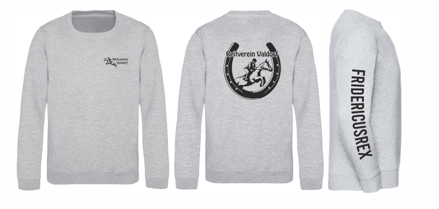 RV Kids heather grey Grau Logo schwarz 