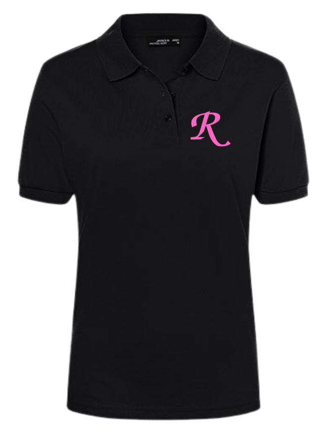 Ratsgymnasium Minden Damen Polo schwarz