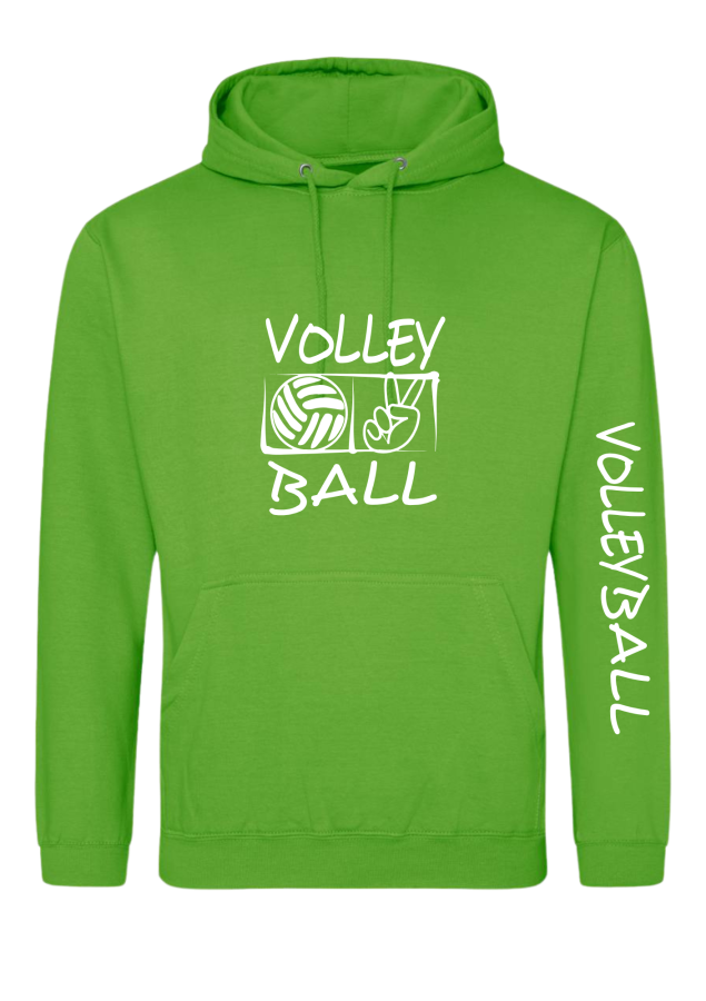 Volleyball Hoodie Victory lime