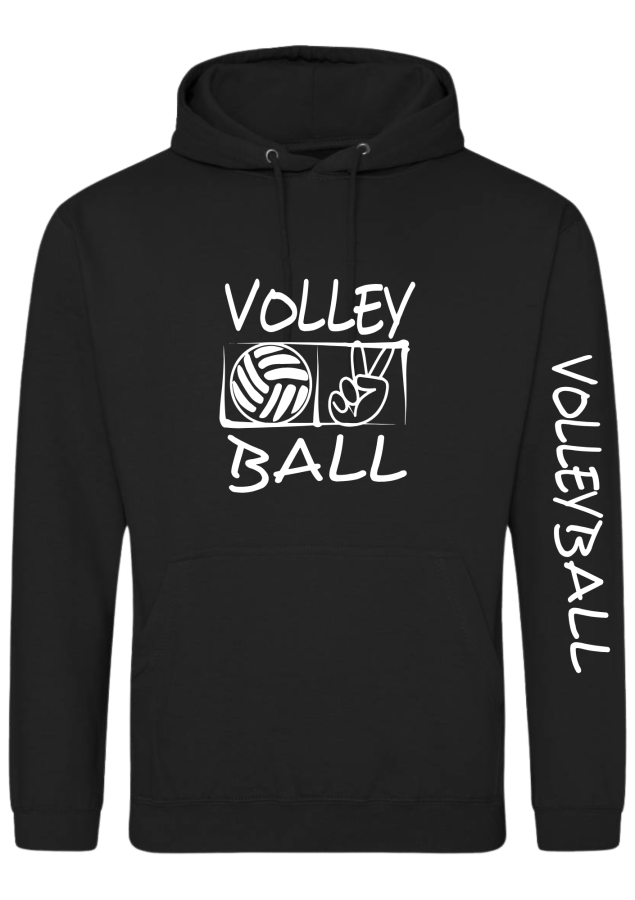 Volleyball Hoodie Victory schwarz