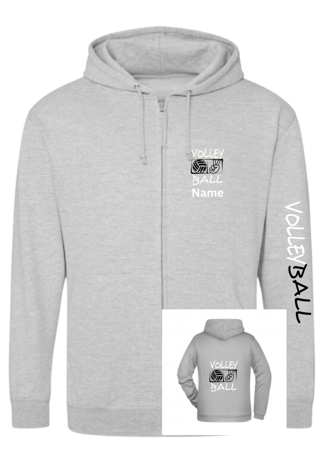 Volleyballjacke Victory hellgrau meliert