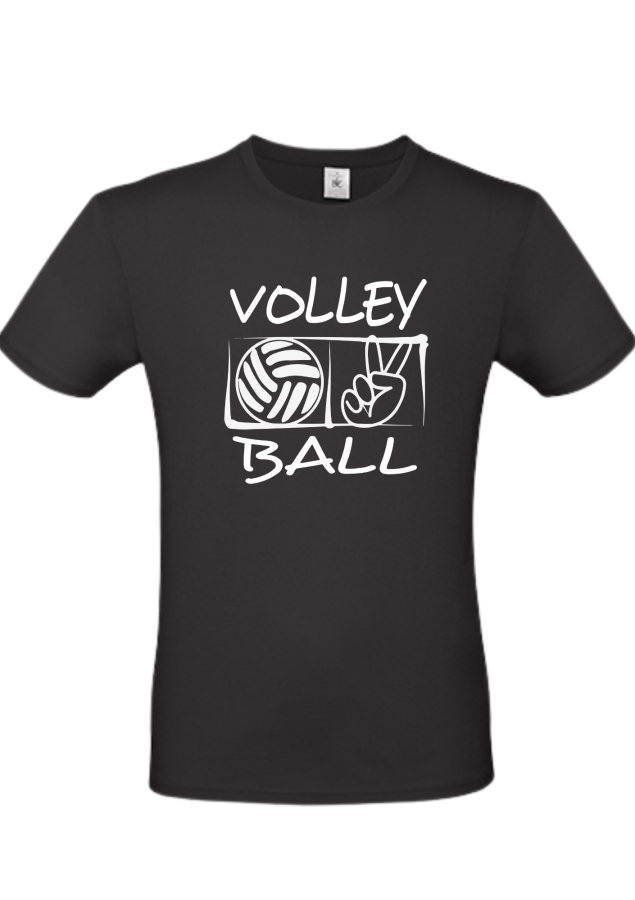 T-Shirt Volleyball Victory schwarz