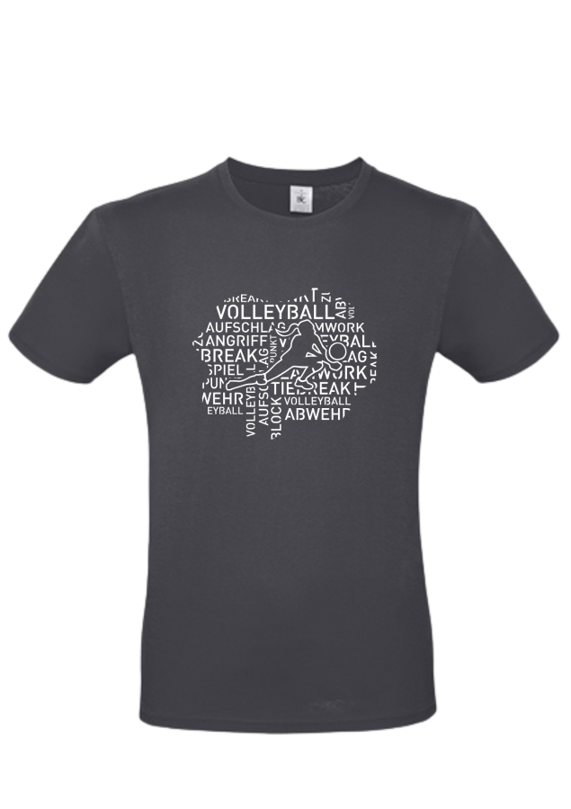 T-Shirt Volleyball Words Woman marine
