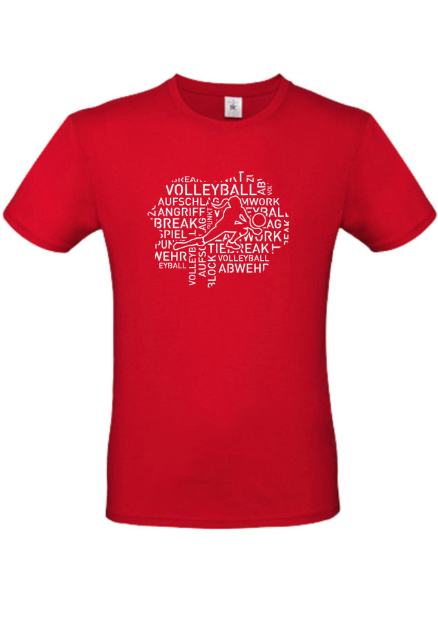 T-Shirt Volleyball Words Woman rot