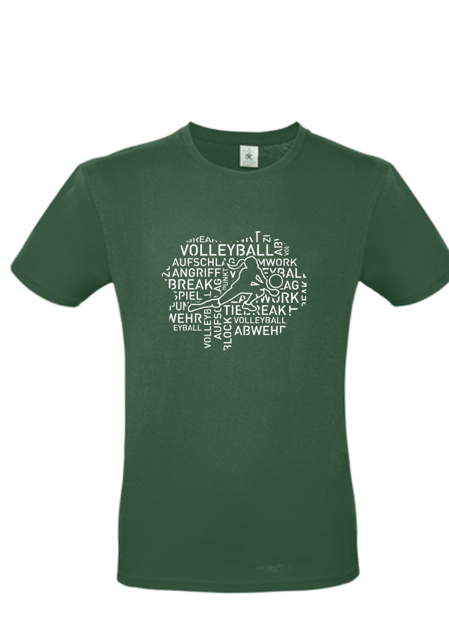 T-Shirt Volleyball Words Woman tanne
