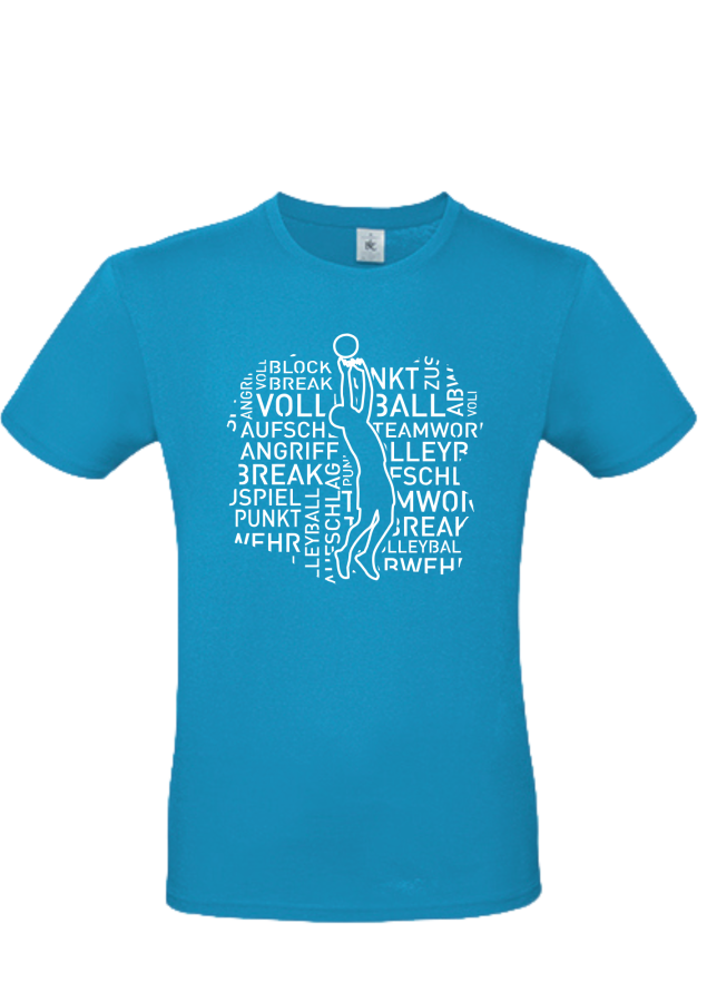 T-Shirt Volleyball Words Men türkis
